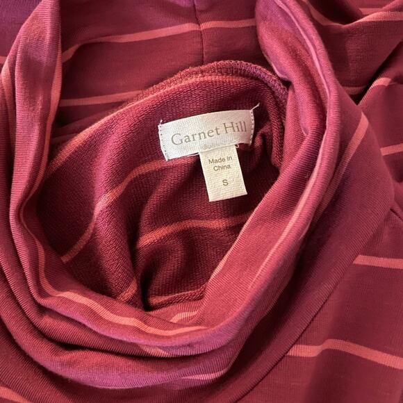 Garnet Hill size small striped turtleneck sleeveless dress - Picture 8 of 9